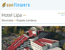 Tablet Screenshot of hotel-lipa.com